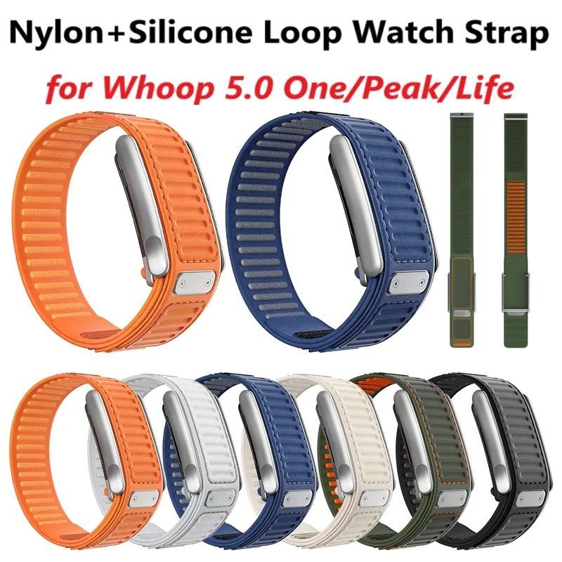 Sport Loop Velcro - Nylonowy silikonowy pasek do zegarka Whoop