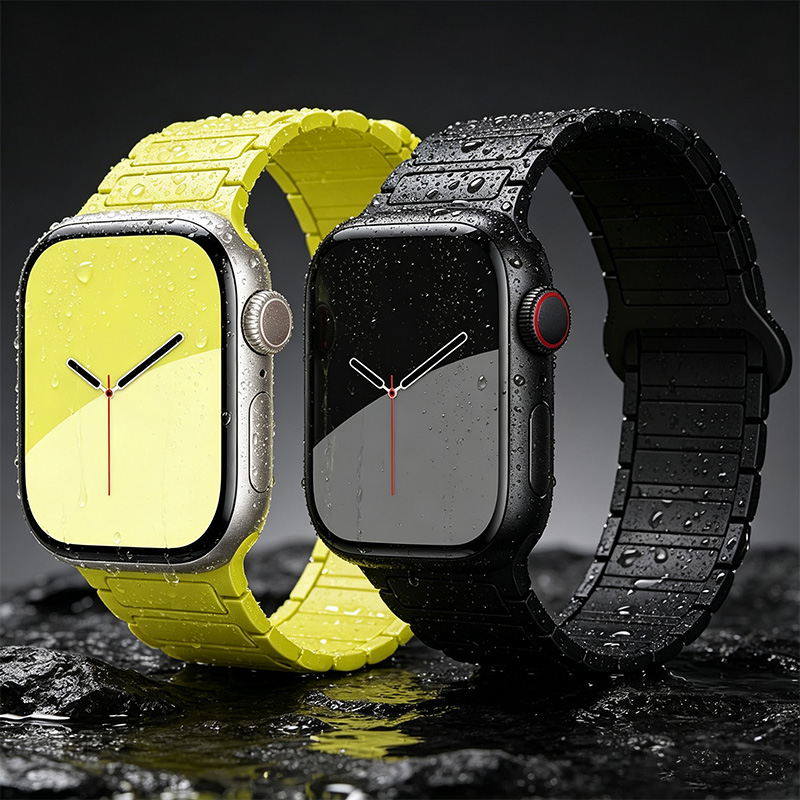 Silicone Band Women - Magnetyczny pasek do Apple Watch, silikonowa