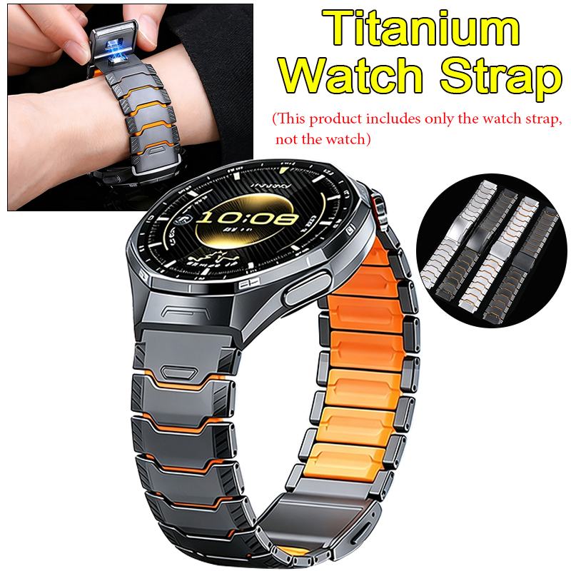 Silicone Watch Band 22Mm - 22mm Tytanowy Pasek Gumowy do Huawei