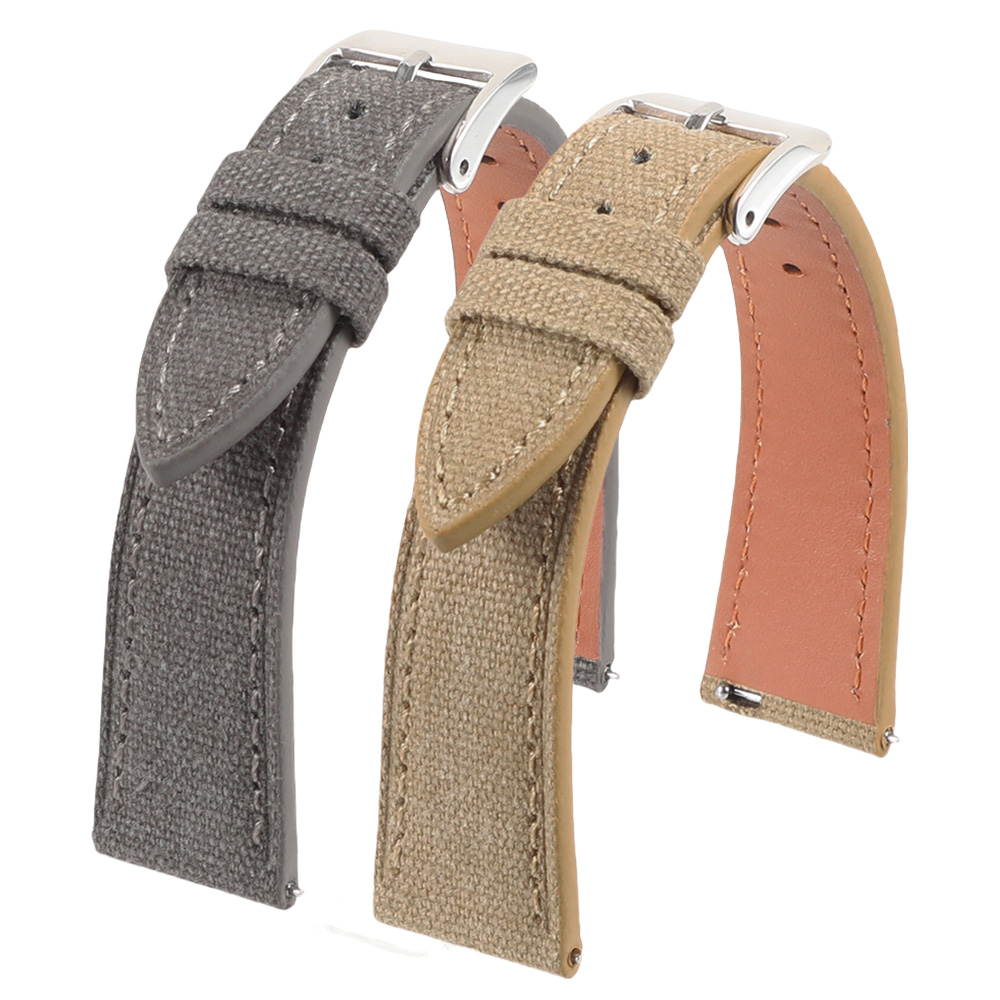 Canvas Strap Watch - Ręcznie Robiony Cienki Pasek do Zegarka