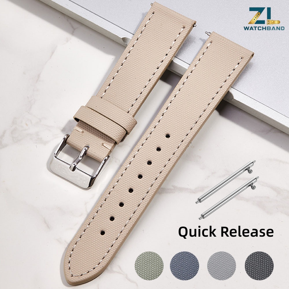 Suede Strap Watch - Pasek do zegarka nylonowy 20mm 22mm