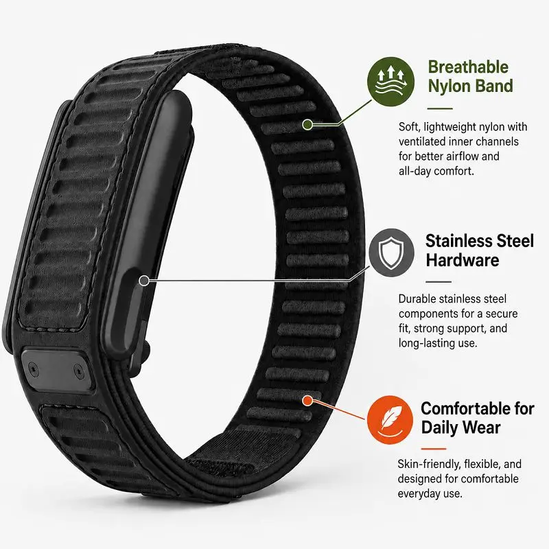 Nylonowy silikonowy pasek do z – Sport Loop Velcro recenzja i cena