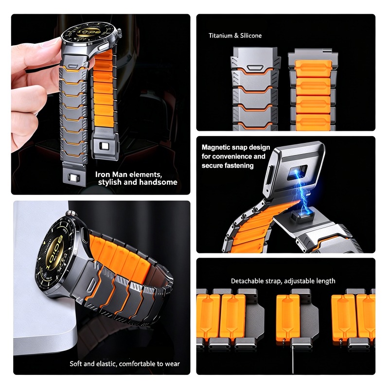 22mm Tytanowy Pasek Gumowy do  – Silicone Watch Band 22Mm recenzja i cena