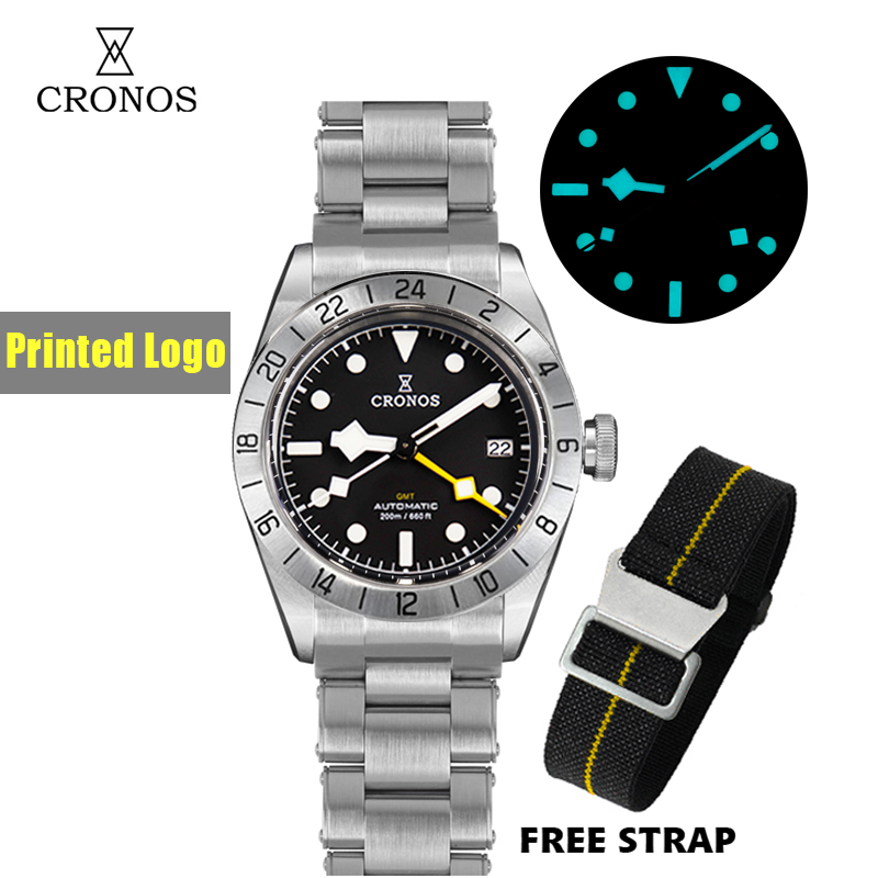 Cronos Vintage GMT 39mm NH34 a – Tropic Strap Vintage recenzja i cena
